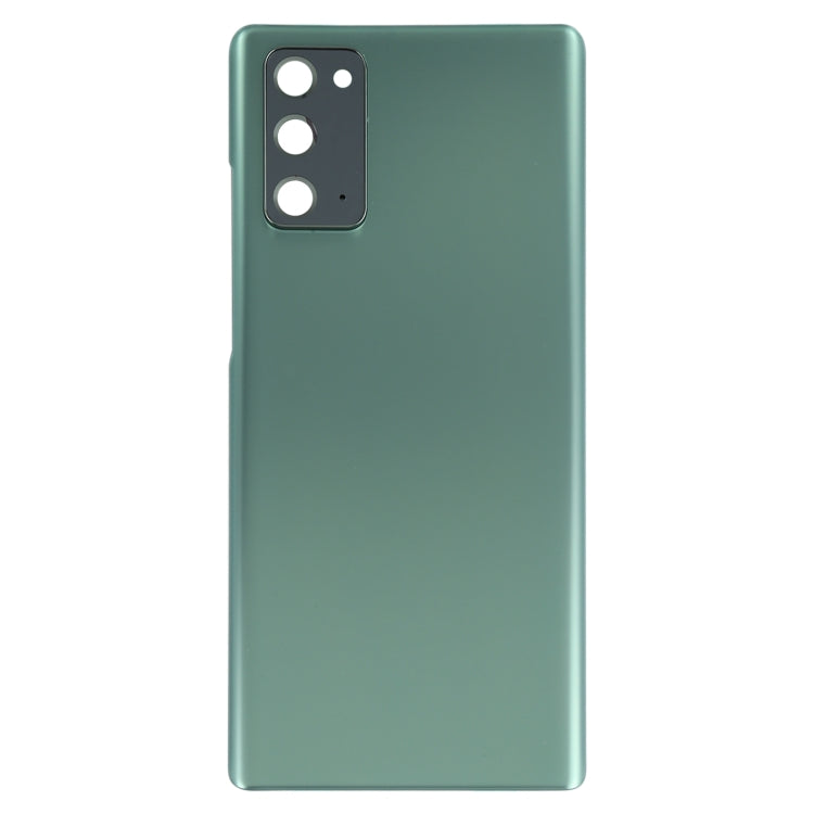 For Samsung Galaxy Note20 Battery Back Cover with Camera Lens Cover (Green)