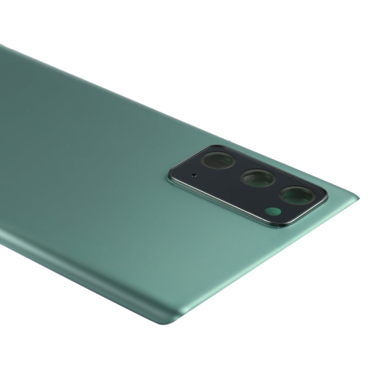 For Samsung Galaxy Note20 Battery Back Cover with Camera Lens Cover (Green)
