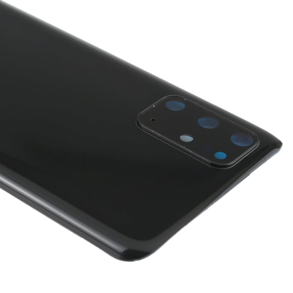 For Samsung Galaxy S20+ Battery Back Cover with Camera Lens Cover (Black)