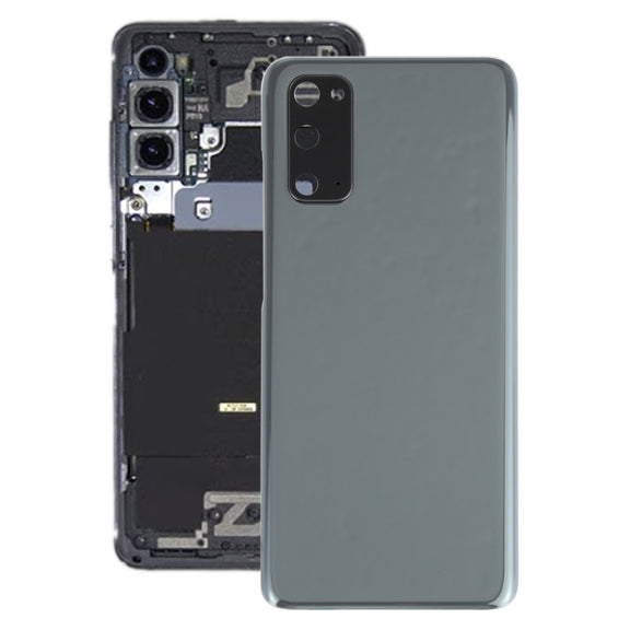 For Samsung Galaxy S20 Battery Back Cover with Camera Lens Cover (Grey)
