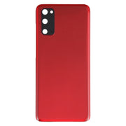 For Samsung Galaxy S20 Battery Back Cover with Camera Lens Cover(Red)