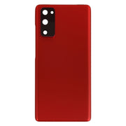 For Samsung Galaxy S20 FE Battery Back Cover with Camera Lens Cover (Red)