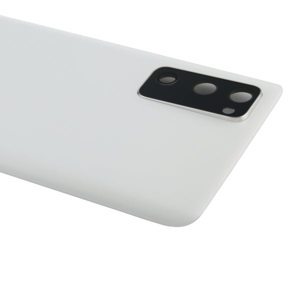 For Samsung Galaxy S20 FE Battery Back Cover with Camera Lens Cover (Silver)
