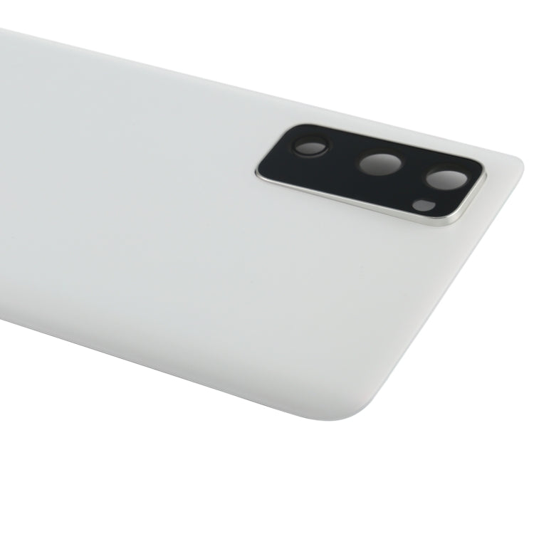 For Samsung Galaxy S20 FE Battery Back Cover with Camera Lens Cover (Silver)