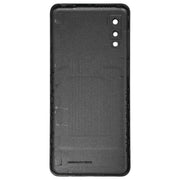 For Samsung Galaxy A02 Battery Back Cover with Camera Lens Cover (Black)