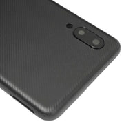 For Samsung Galaxy A02 Battery Back Cover with Camera Lens Cover (Black)