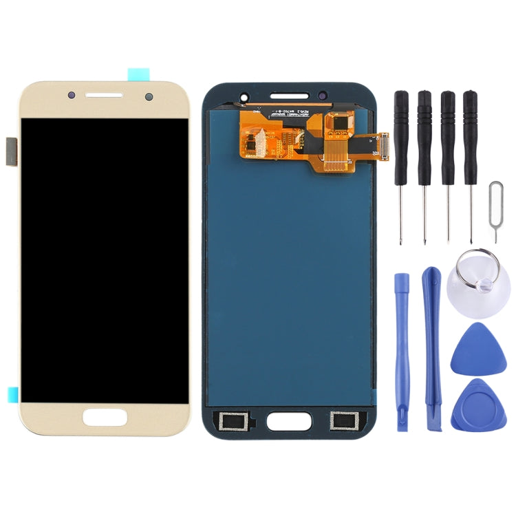 TFT LCD Screen for Galaxy A3 (2017), A320FL, A320F, A320F/DS, A320Y/DS, A320Y With Digitizer Full Assembly (Gold)