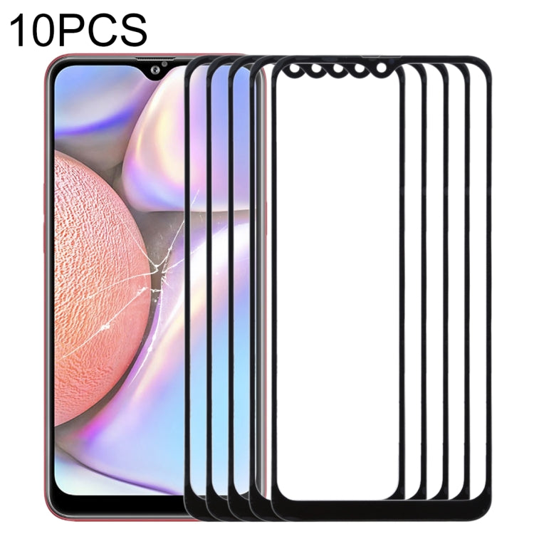 For Samsung Galaxy A10s 10pcs Front Screen Outer Glass Lens (Black) - free shipping - PMc TechLife - Order now!