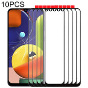 For Samsung Galaxy A50s 10pcs Front Screen Outer Glass Lens (Black)