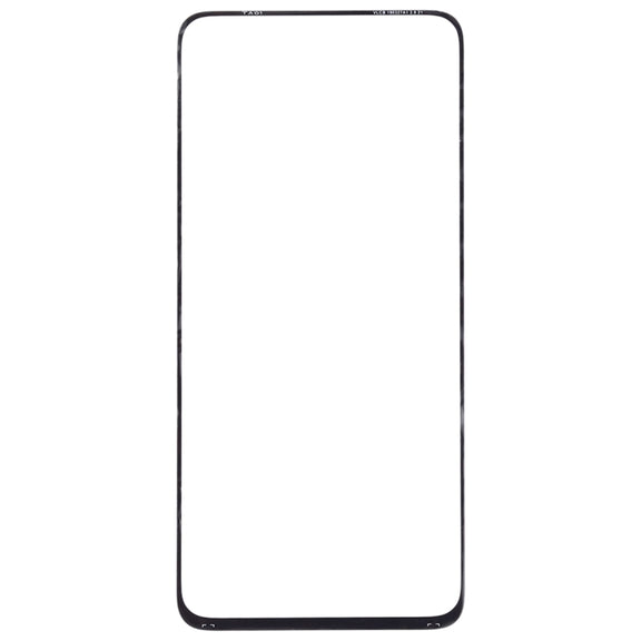 For Samsung Galaxy A90 / A80 10pcs Front Screen Outer Glass Lens (Black)