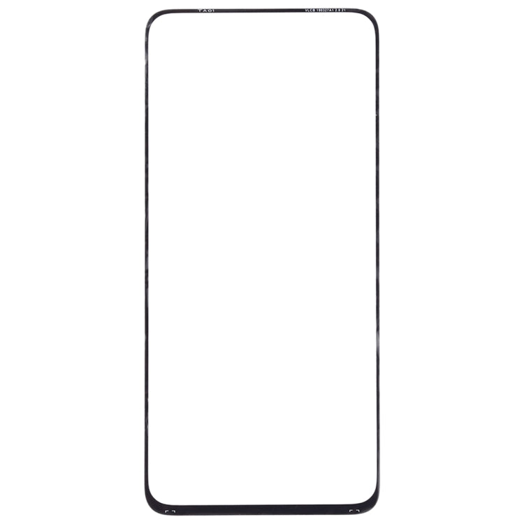 For Samsung Galaxy A90 / A80 10pcs Front Screen Outer Glass Lens (Black)