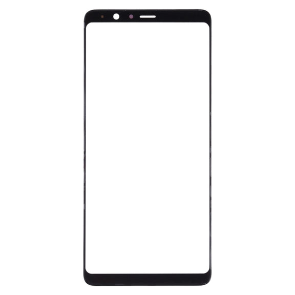 For Samsung Galaxy A8 Star / A9 Star 10pcs Front Screen Outer Glass Lens (Black)