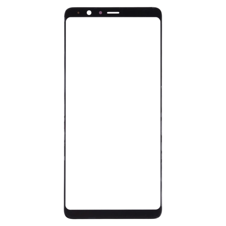 For Samsung Galaxy A8 Star / A9 Star 10pcs Front Screen Outer Glass Lens (Black)