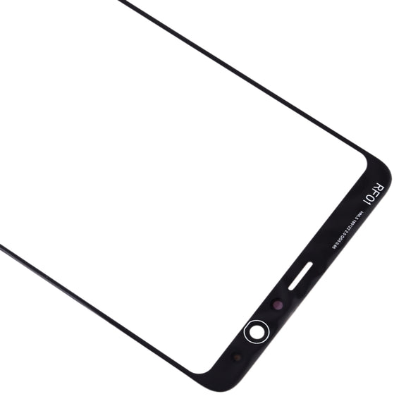 For Samsung Galaxy A8 Star / A9 Star 10pcs Front Screen Outer Glass Lens (Black)
