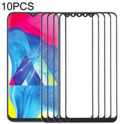 For Samsung Galaxy M10 10pcs Front Screen Outer Glass Lens (Black)