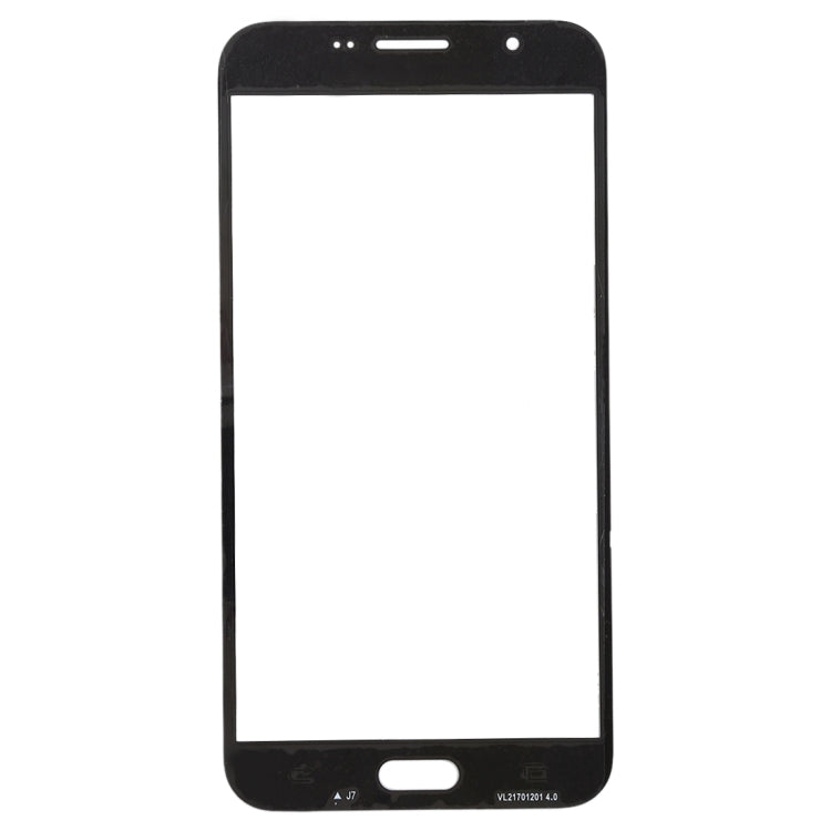For Samsung Galaxy J7 V / J727V / J727P 10pcs Front Screen Outer Glass Lens (Black)