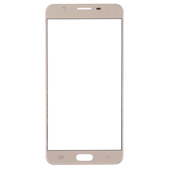 For Samsung Galaxy J7 Prime, On7 (2016), G610F, G610F/DS, G610F/DD, G610M, G610M/DS, G610Y/DS 10pcs Front Screen Outer Glass Lens (Gold)