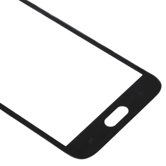 For Samsung Galaxy J2 Pro (2018), J250F/DS 10pcs Front Screen Outer Glass Lens (Black)