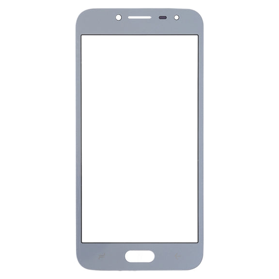 For Samsung Galaxy J2 Pro (2018), J250F/DS 10pcs Front Screen Outer Glass Lens (Grey)