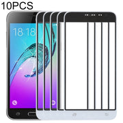 For Samsung Galaxy J3 (2016) / J320FN / J320F / J320G / J320M / J320A / J320V / J320P 10pcs Front Screen Outer Glass Lens (White)