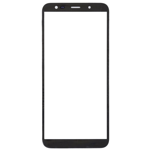For Samsung Galaxy J6, J600F/DS, J600G/DS  10pcs Front Screen Outer Glass Lens (Black)