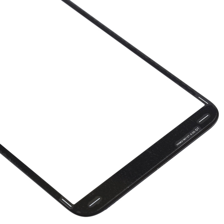 For Samsung Galaxy J4+ / J6+ / J610  10pcs Front Screen Outer Glass Lens (Black)