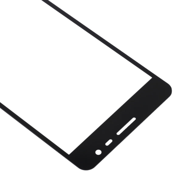 For Samsung Galaxy J3 Pro / J3110 10pcs Front Screen Outer Glass Lens (Black)