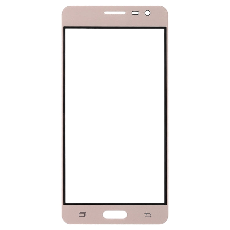 For Samsung Galaxy J3 Pro / J3110 10pcs Front Screen Outer Glass Lens (Gold)