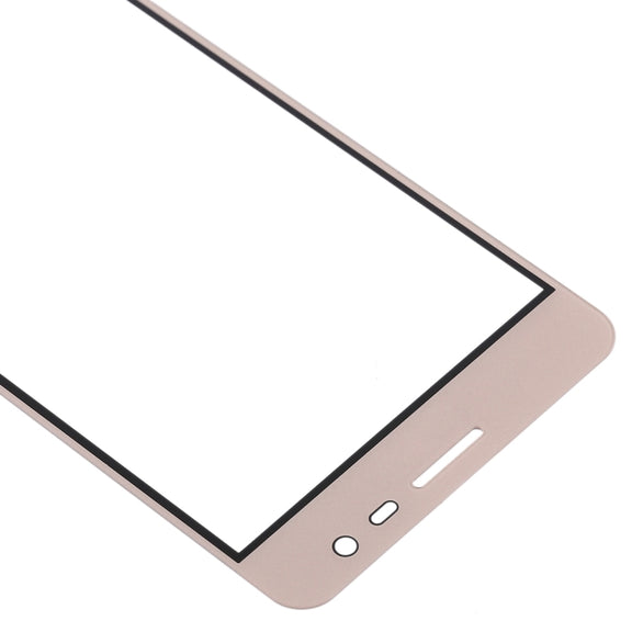 For Samsung Galaxy J3 Pro / J3110 10pcs Front Screen Outer Glass Lens (Gold)