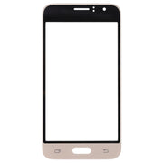 For Samsung Galaxy J1 (2016) / J120 10pcs Front Screen Outer Glass Lens (Gold)