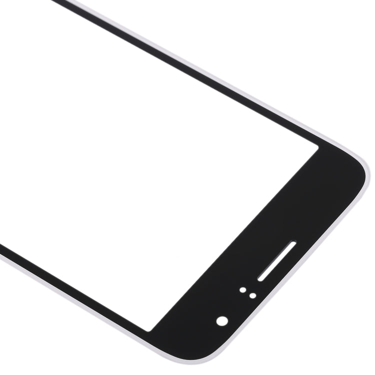 For Samsung Galaxy J1 (2016) / J120 10pcs Front Screen Outer Glass Lens (White)