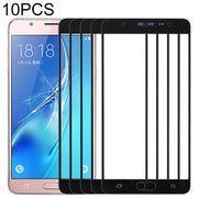 For Samsung Galaxy J7 Max 10pcs Front Screen Outer Glass Lens (Black)