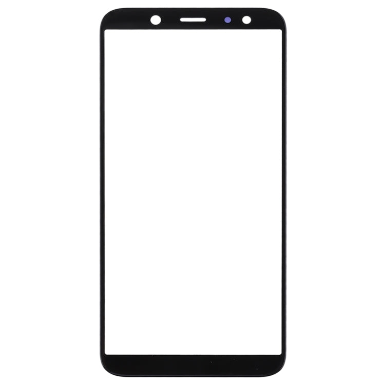 For Samsung Galaxy A6 (2018)  10pcs Front Screen Outer Glass Lens (Black)