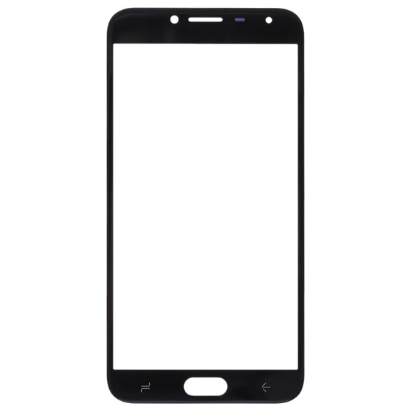 For Samsung Galaxy J4 (2018) 10pcs Front Screen Outer Glass Lens (Black)