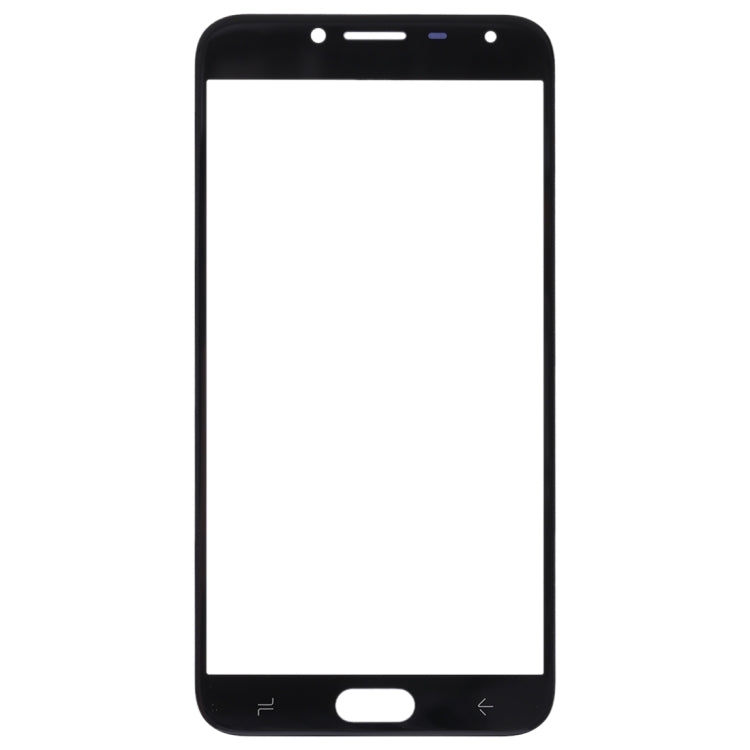 For Samsung Galaxy J4 (2018) 10pcs Front Screen Outer Glass Lens (Black)