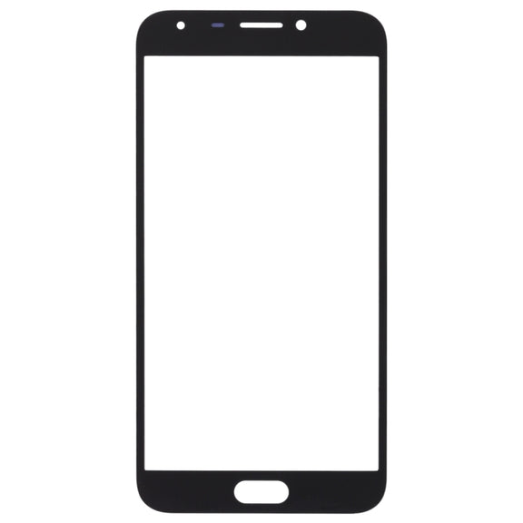 For Samsung Galaxy J4 (2018) 10pcs Front Screen Outer Glass Lens (Black)