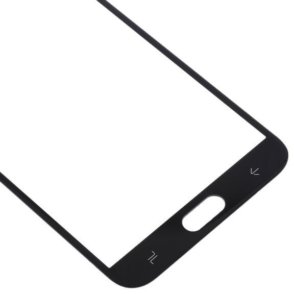 For Samsung Galaxy J4 (2018) 10pcs Front Screen Outer Glass Lens (Black)