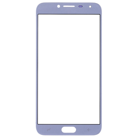 For Samsung Galaxy J4 (2018) 10pcs Front Screen Outer Glass Lens (Blue)