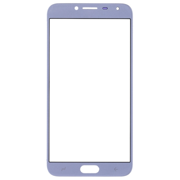 For Samsung Galaxy J4 (2018) 10pcs Front Screen Outer Glass Lens (Blue)