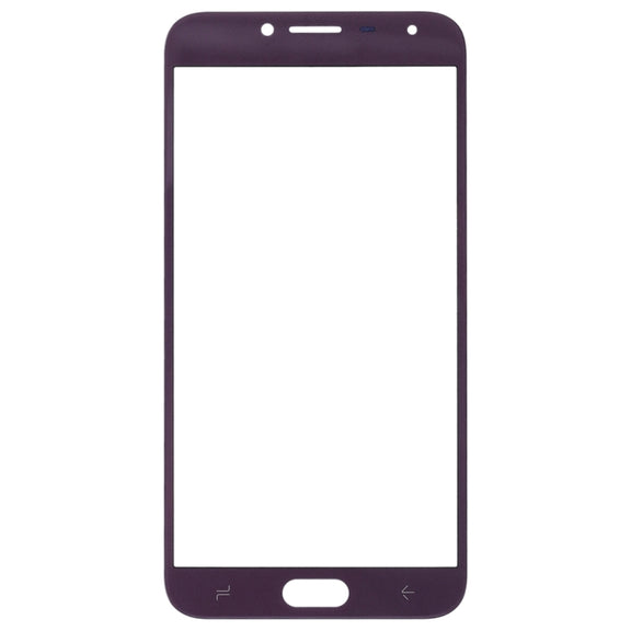 For Samsung Galaxy J4 (2018) 10pcs Front Screen Outer Glass Lens (Purple)