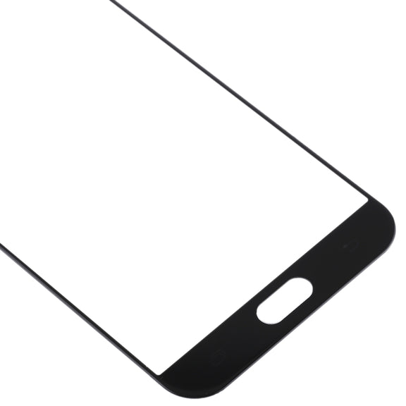 For Samsung Galaxy A8 (2016) / A810 10pcs Front Screen Outer Glass Lens (Black)