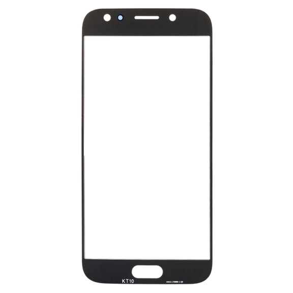 For Samsung Galaxy J7 (2017) / J730 10pcs Front Screen Outer Glass Lens (Gold)