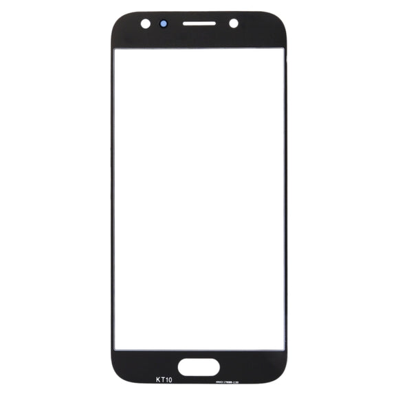 For Samsung Galaxy J5 (2017) / J530 10pcs Front Screen Outer Glass Lens (Blue)
