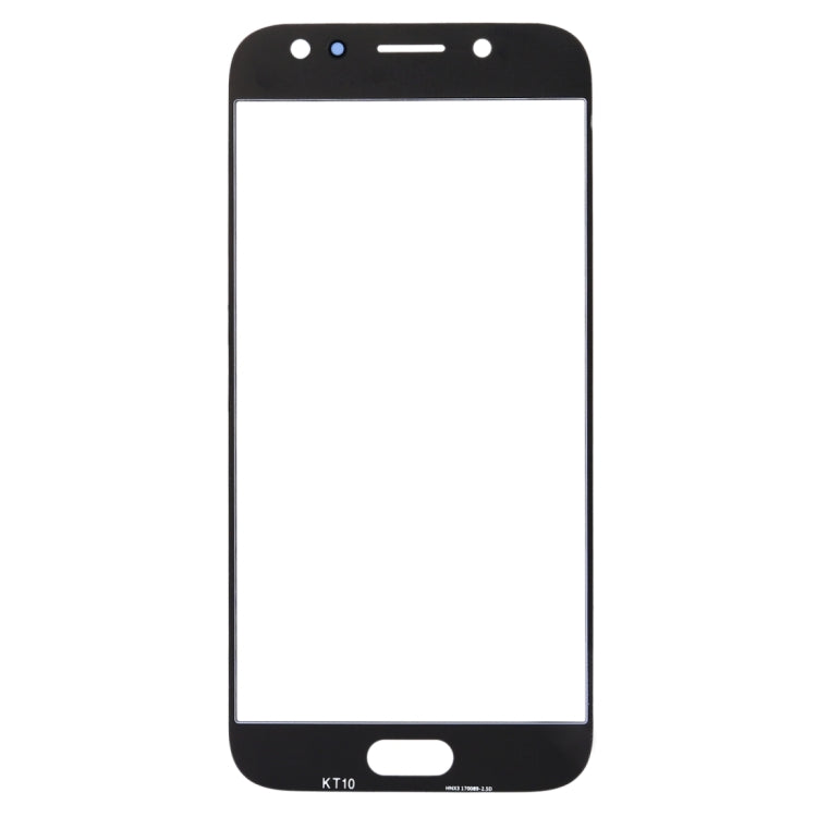 For Samsung Galaxy J5 (2017) / J530 10pcs Front Screen Outer Glass Lens (Blue)