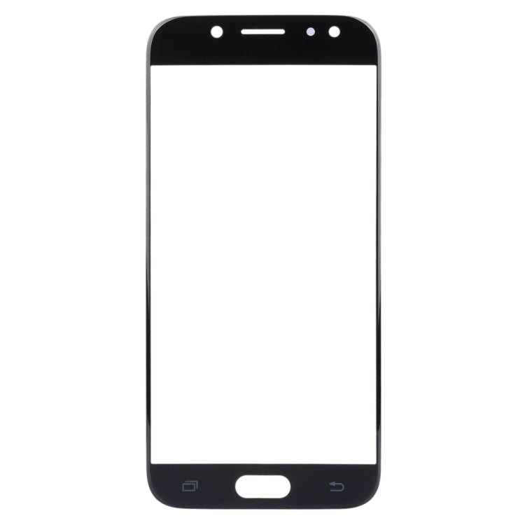 For Samsung Galaxy J3 (2017) / J330 10pcs Front Screen Outer Glass Lens (Black)