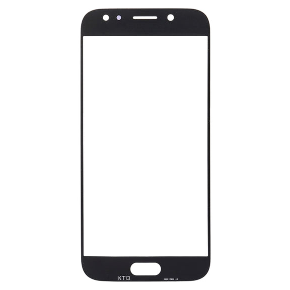 For Samsung Galaxy J3 (2017) / J330 10pcs Front Screen Outer Glass Lens (Black)
