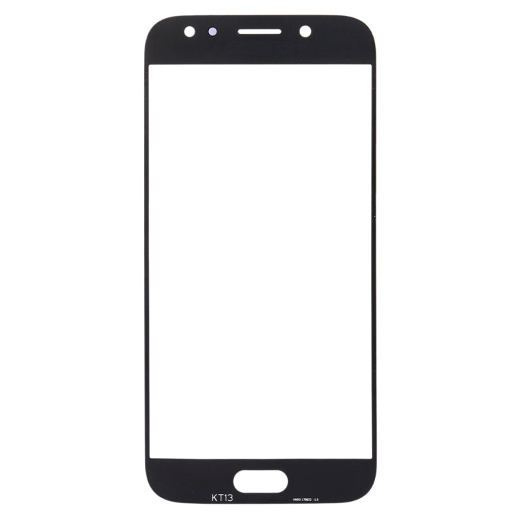 For Samsung Galaxy J3 (2017) / J330 10pcs Front Screen Outer Glass Lens (Black)