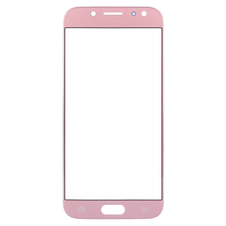 For Samsung Galaxy J3 (2017) / J330 10pcs Front Screen Outer Glass Lens (Rose Gold)
