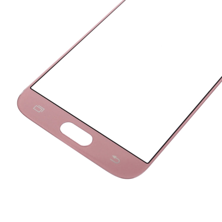 For Samsung Galaxy J3 (2017) / J330 10pcs Front Screen Outer Glass Lens (Rose Gold)