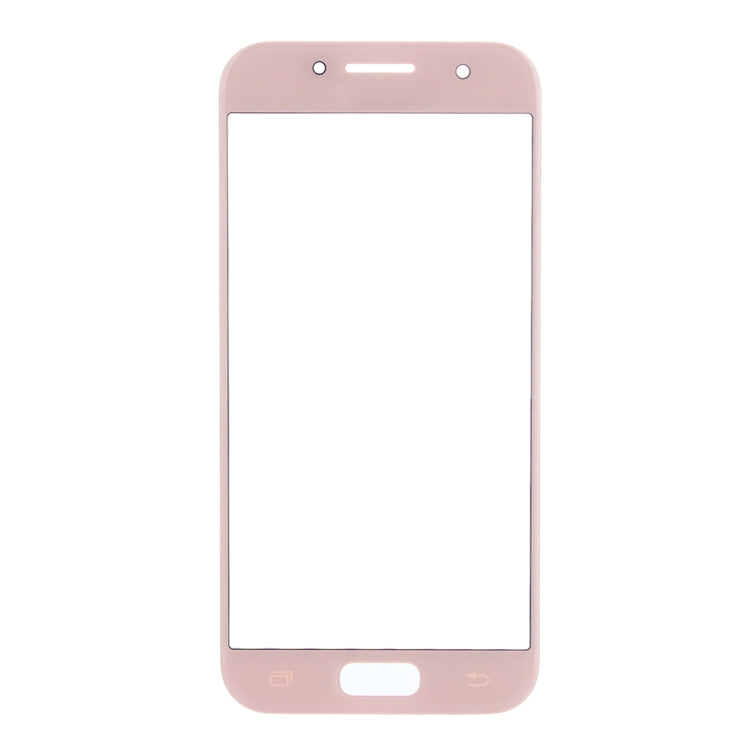 For Samsung Galaxy A5 (2017) / A520 10pcs Front Screen Outer Glass Lens (Pink)